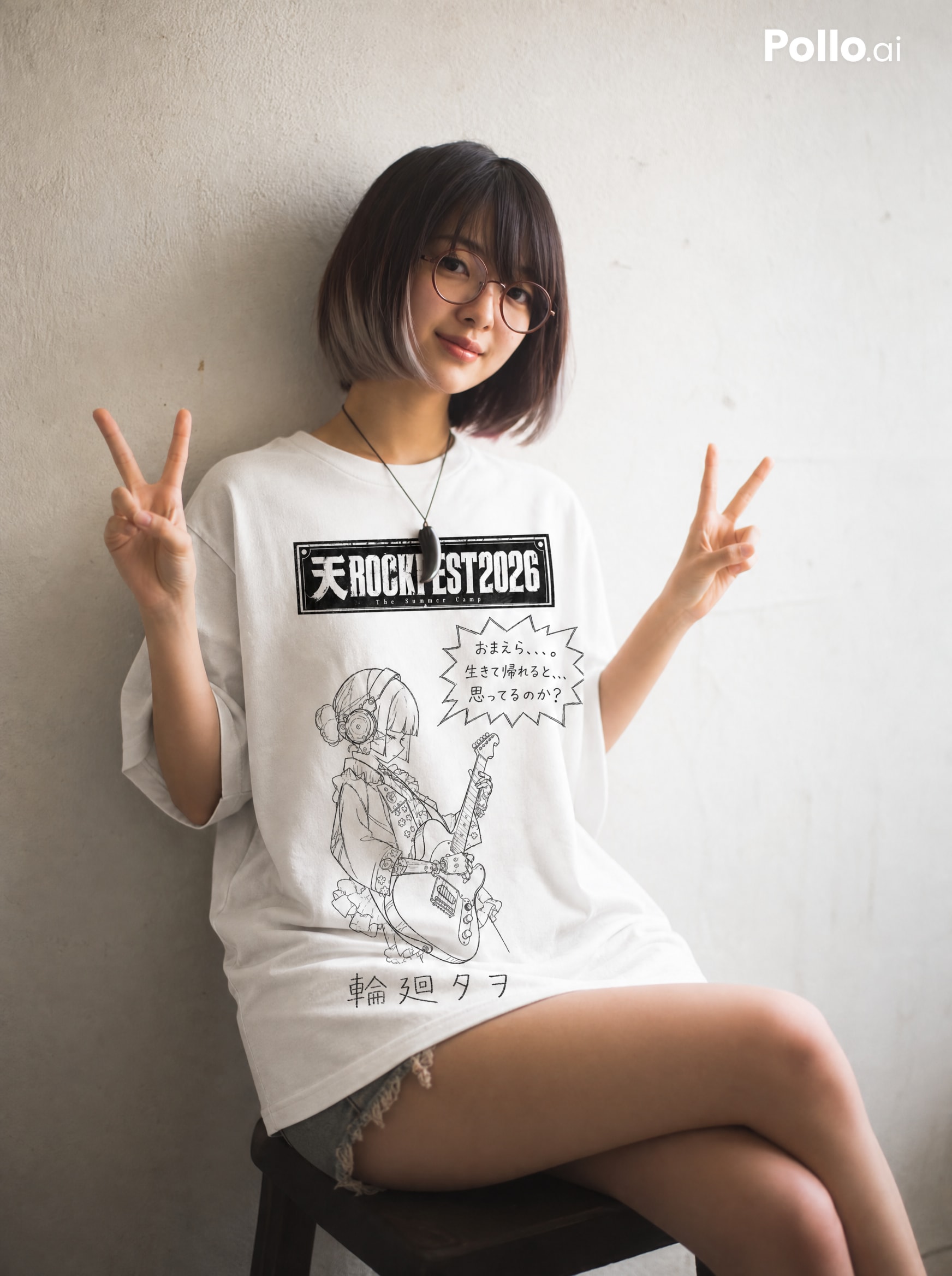 ゆるキャラTシャツ着用例